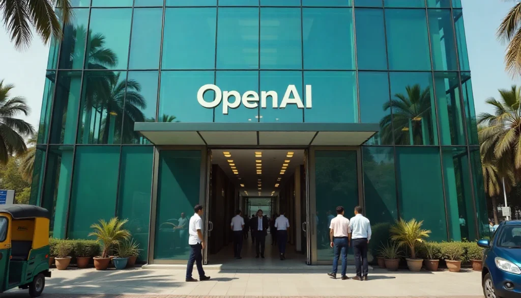 OpenAI India Office: Entering New Delhi.